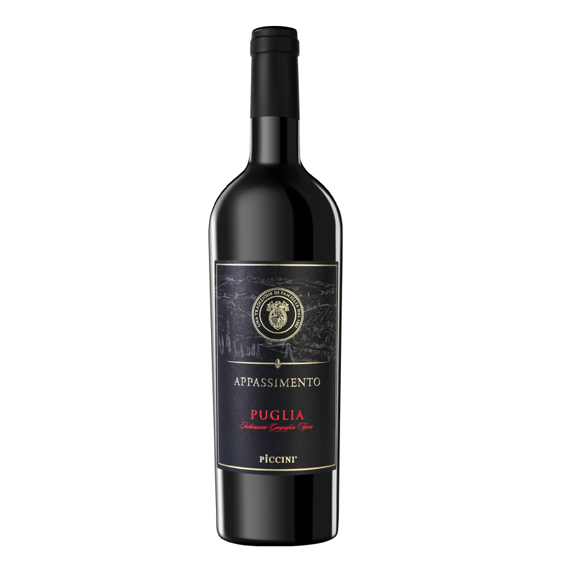 彼奇尼（PICCINI）【彼奇尼PICCINI】意大利原瓶进口黑枯藤半甜红葡萄酒单支750ML