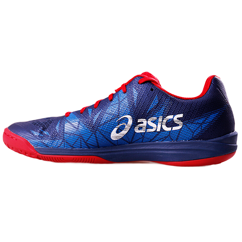 亚瑟士（asics）专业羽毛球鞋男款1072A072-402室内运动鞋 蓝色/红色 39（245）