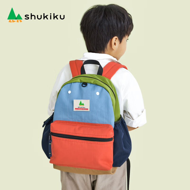 SHUKIKU儿童书包幼儿园大班一年级书包小学生背包男女生户外双肩包橙红M高性价比高么？