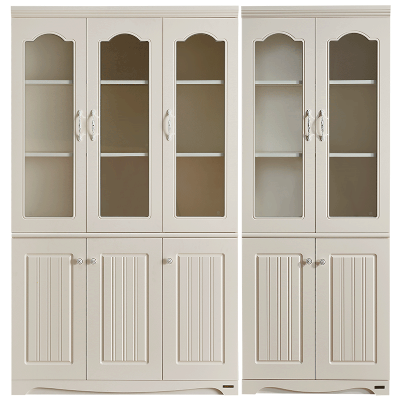 全友家居韩式田园双门/三门书橱bookcase，美观实用的稳定保护你的文学收藏