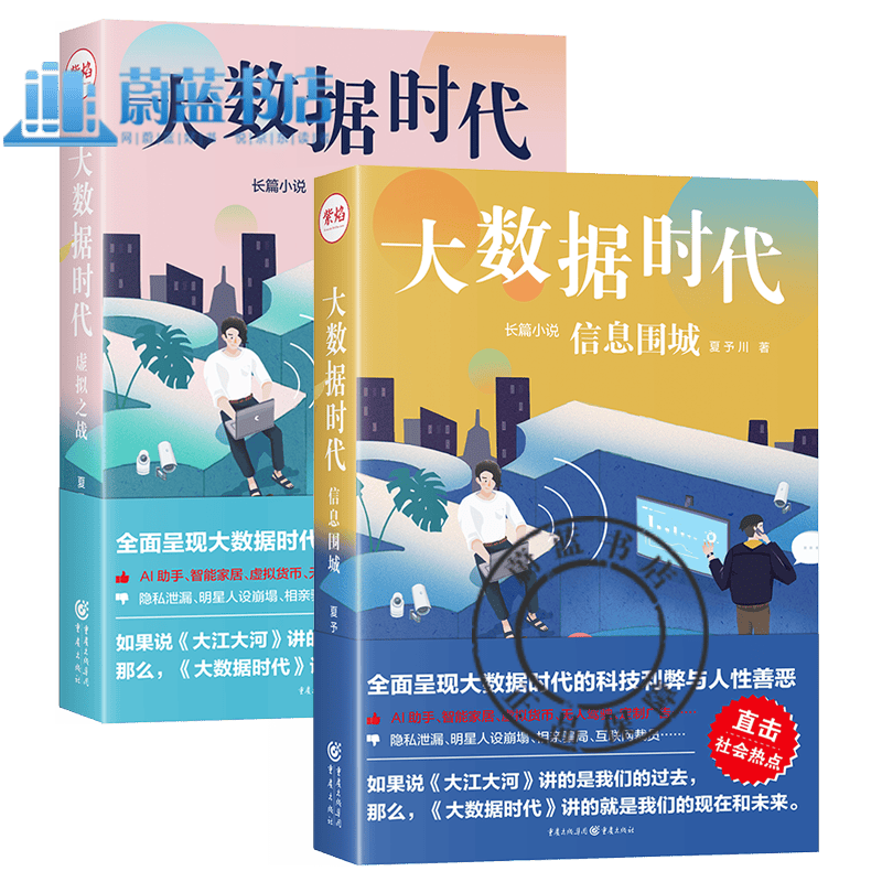 新书 大数据时代套装2册虚拟之战+信息围城社会热点AI助手智能家居虚拟货币无人驾驶隐私泄漏djys