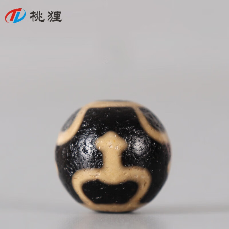 桃狸西藏宝瓶天珠 藏传天珠圆珠 佛珠念珠手串顶珠项链吊坠配饰