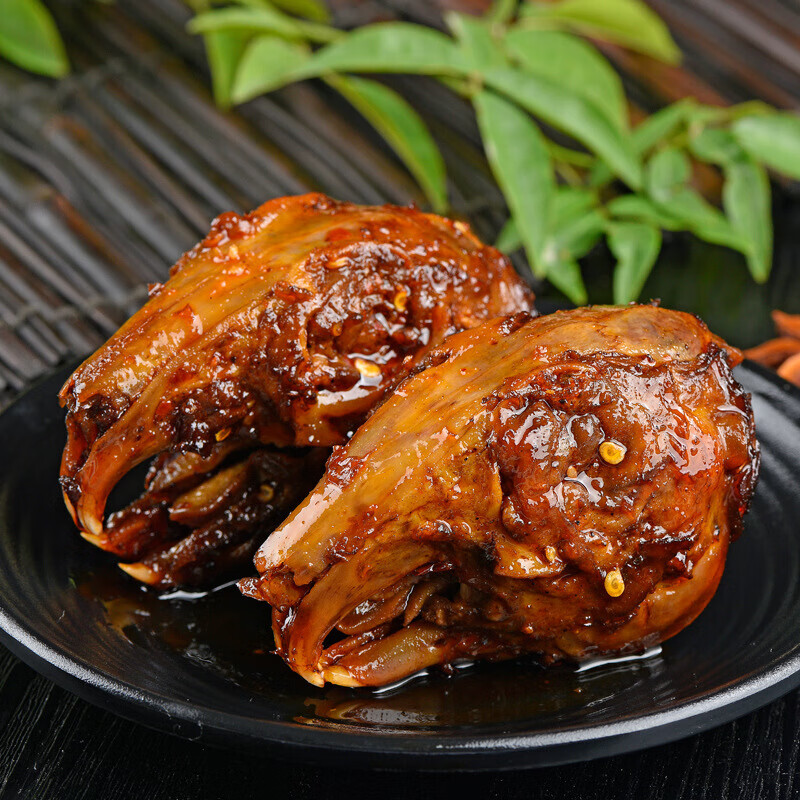 麻辣兔头肉类即食品冷吃兔五香兔脑壳 160g 五香兔头2个装