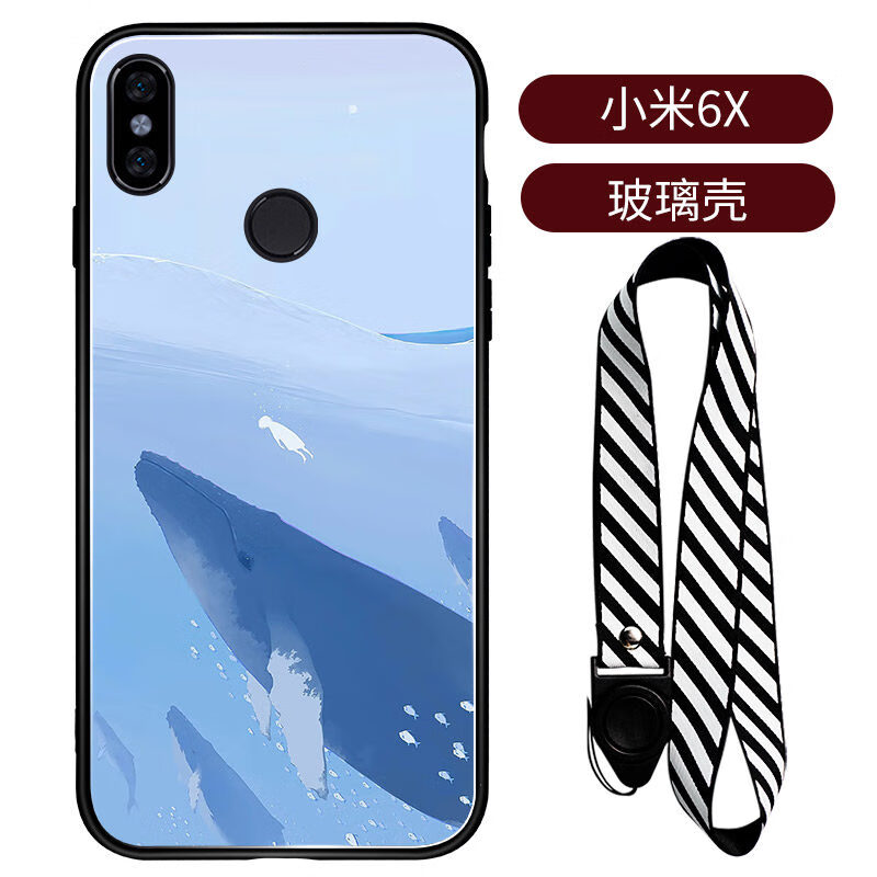小米6x深海鲸鱼手机壳小米9se个性创意小米10卡通动漫