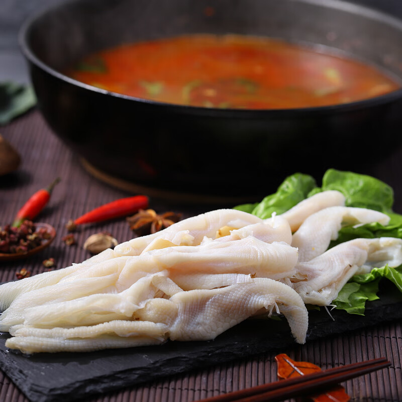 安峰山新鲜无骨鸭爪生鲜冷冻去骨鸭掌脱骨生鸭爪子鸭脚火锅食材 3斤