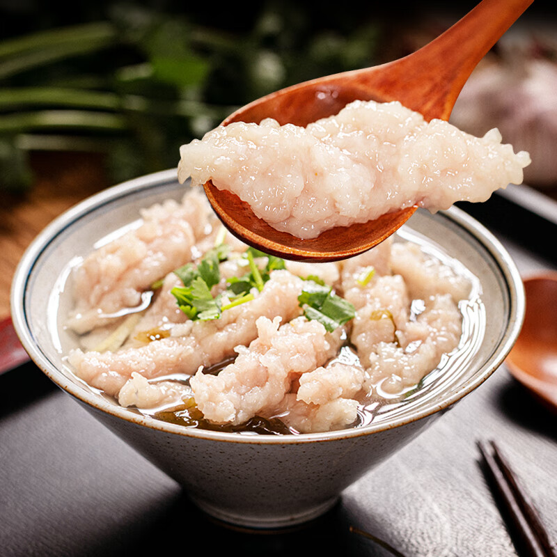 虎钢馋福鼎肉片福建特产小吃温州瘦肉丸半成品瘦肉羹速食健