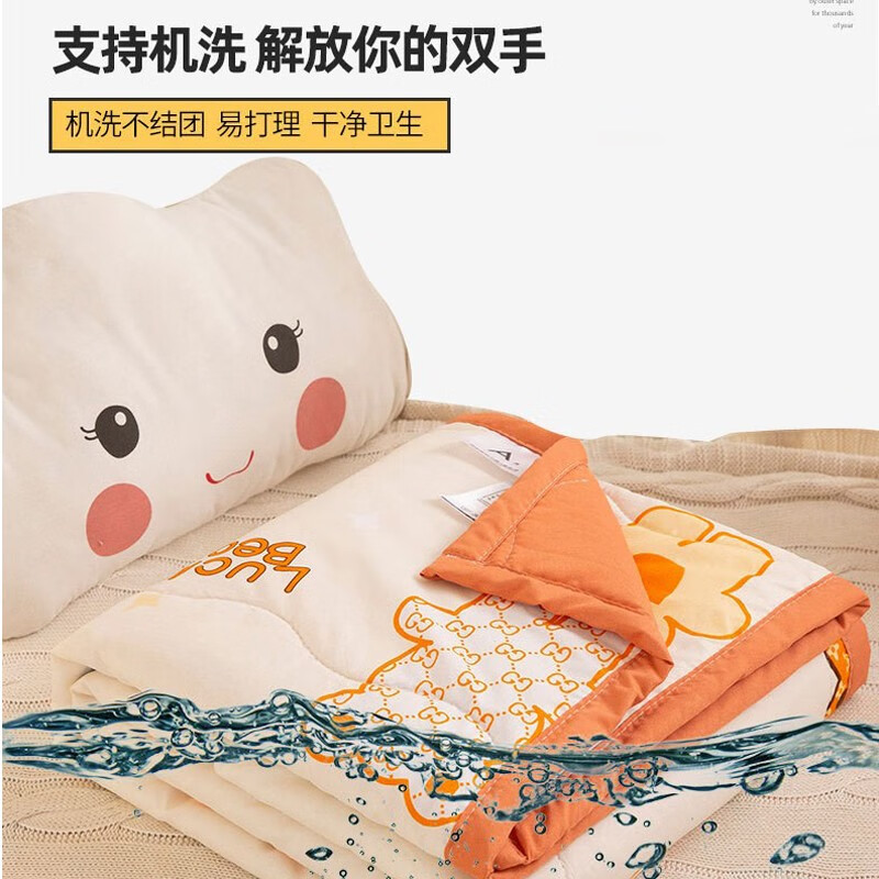 boxbaby儿童夏凉被婴儿夏季薄被棉被春秋被宝宝空调被幼儿园被子午睡被子 紫色小鸭【110cm×145cm】