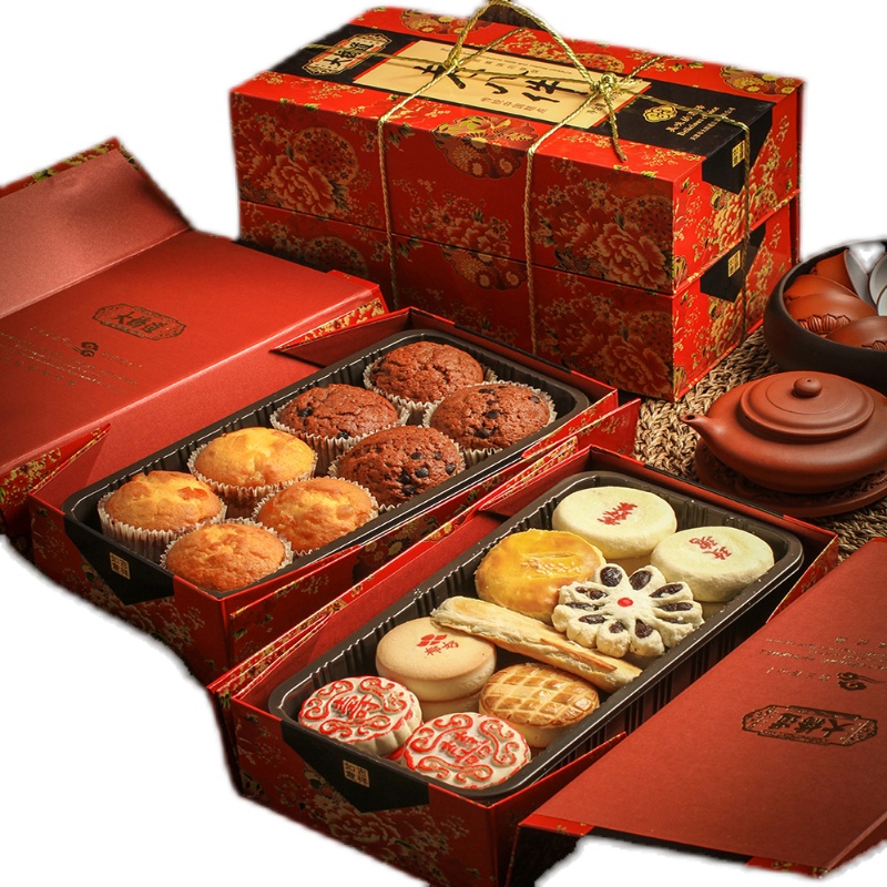 禾澹天津特产糕点传统老八件中式点心礼盒休闲食品零食母亲节 (顺丰
