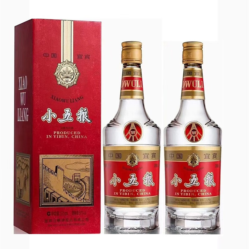 五粮液(wuliangye)小五粮 52度375ml 浓香型白酒 宴请送礼 52度 375ml