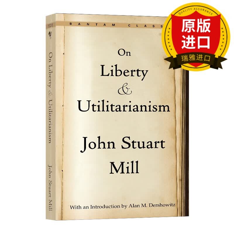 英文原版 论自由 On Liberty and Utilitarianism 约翰穆勒 功利主义 经典文学 John Stuart Mill 全英文版进口原版英语书籍