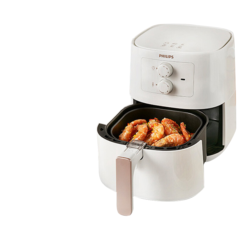 飞利浦（PHILIPS）空气炸锅家用 无油大智能炸锅 全景天窗可视多功能电炸锅煎炸锅薯条机 【4.1升性价比主推】HD9200/21 4.1L