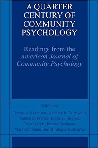 预订 a quarter century of community psychology