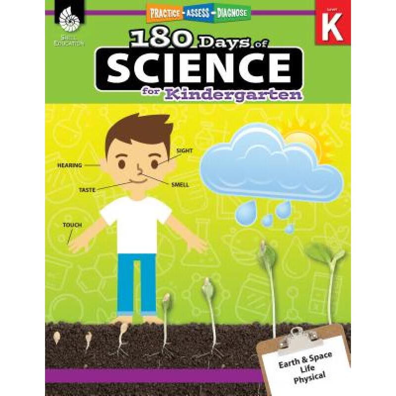 预订 180 Days of Science for Kindergarten: Practi...