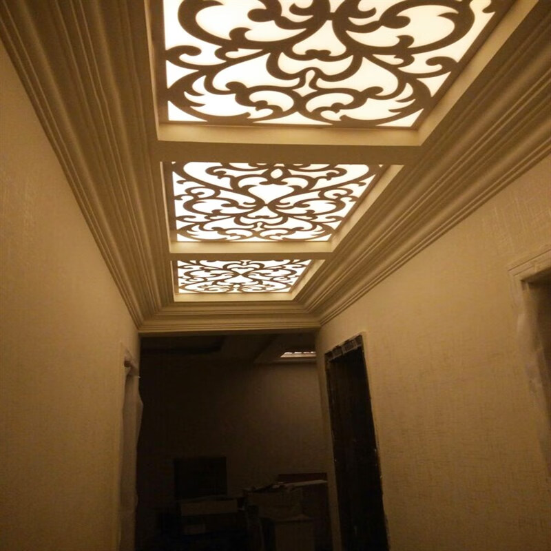施韵令通花吊顶花格镂空中式雕花板欧式吊顶雕花装饰pvc隔断电视背景
