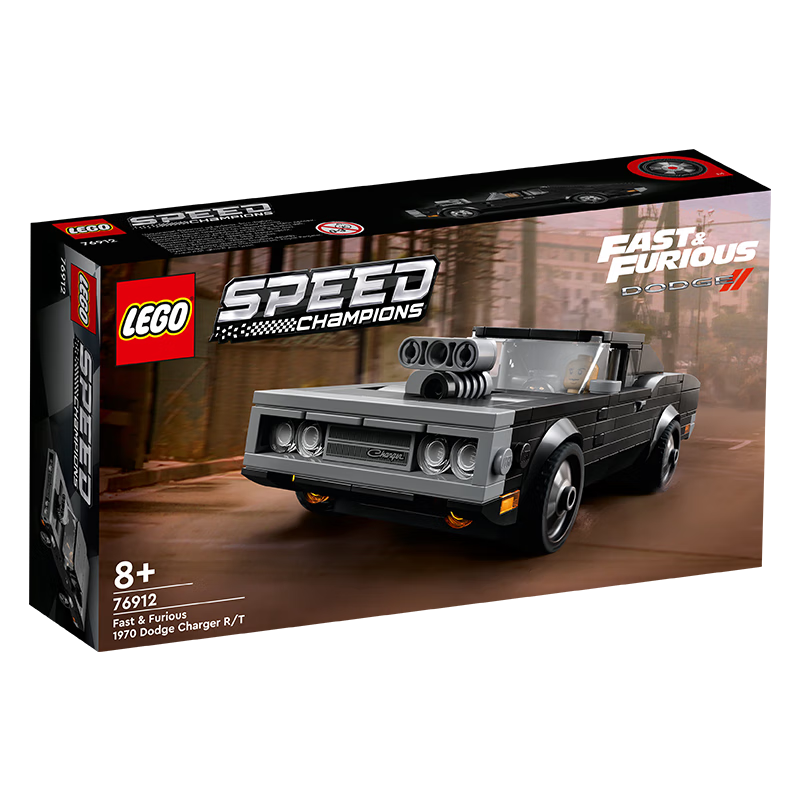 乐高(LEGO)积木 Speed超级赛车系列 76912 1970道奇挑战者R/T 8岁+ 儿童玩具 跑车赛车模型 生日礼物 8月上新100028628215