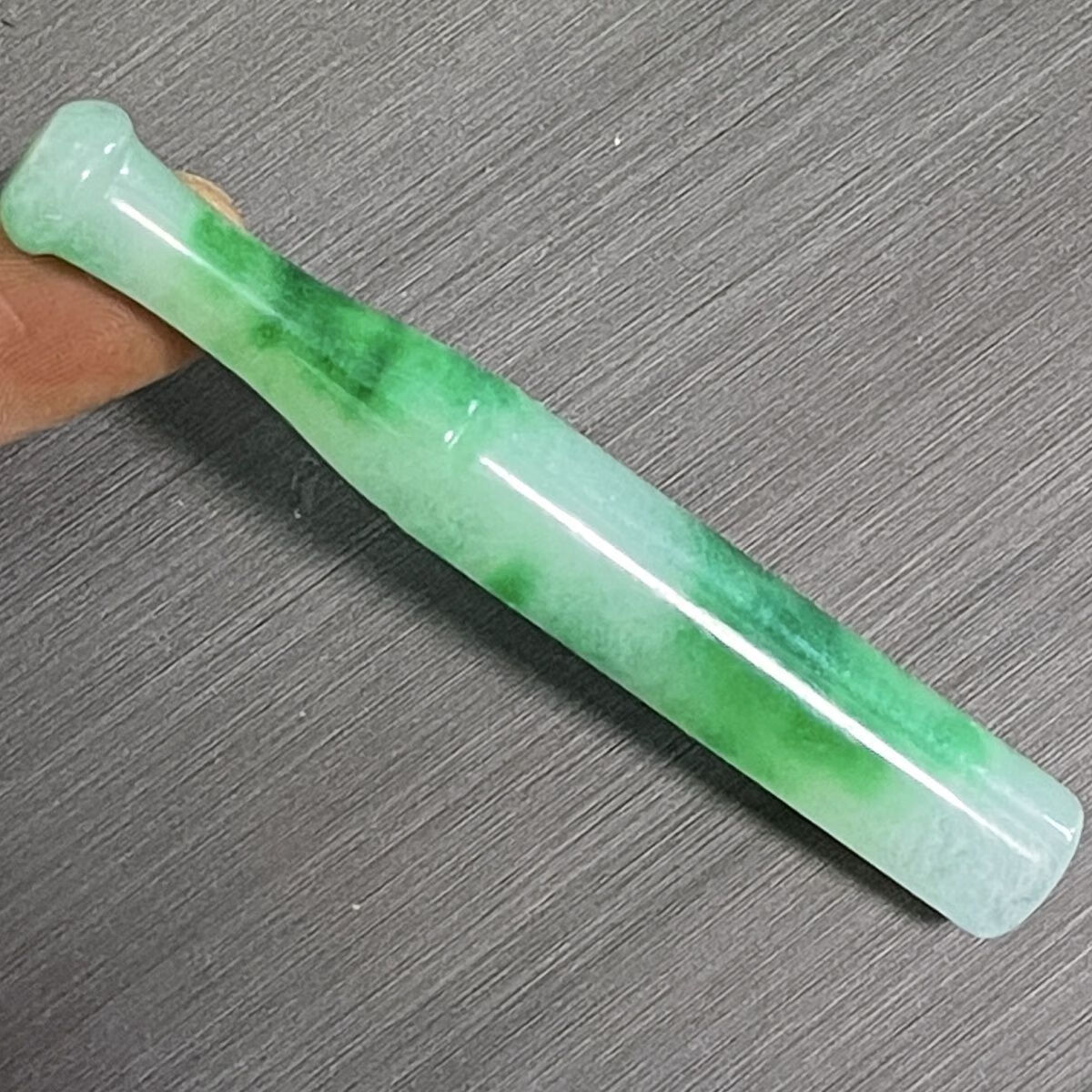 山头林村玉石烟嘴白玉石 玉石烟袋嘴 天然玉石石英岩玉烟嘴 旱烟袋烟