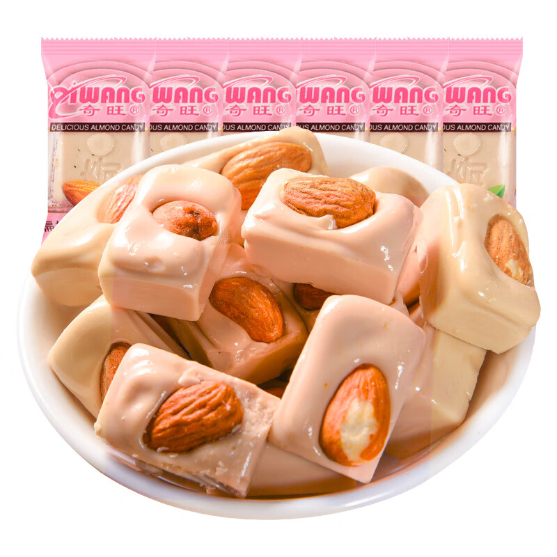 奇旺(qiwang) 优果奶酥坚果果仁奶脆杏仁奶糖糖果散装混合口味混装