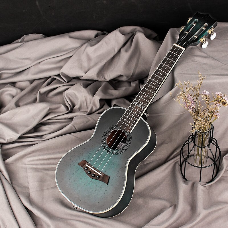 安德鲁（ANDREW）尤克里里初学者乌克丽丽儿童小吉他 ukulele 【单板】23寸深海幻蓝+大礼包