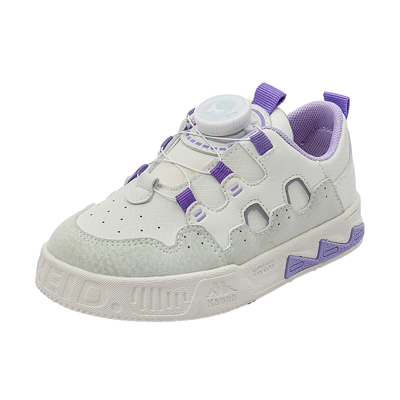 kappa kids卡帕童鞋儿童运动鞋男童春季新款旋转纽扣防滑女童休闲板鞋