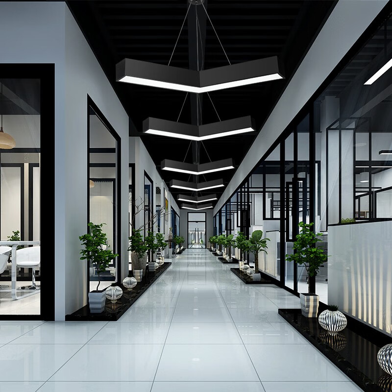 haoyunma造型灯ledv形箭头灯办公室健身房网咖店铺商场走廊过道工业风