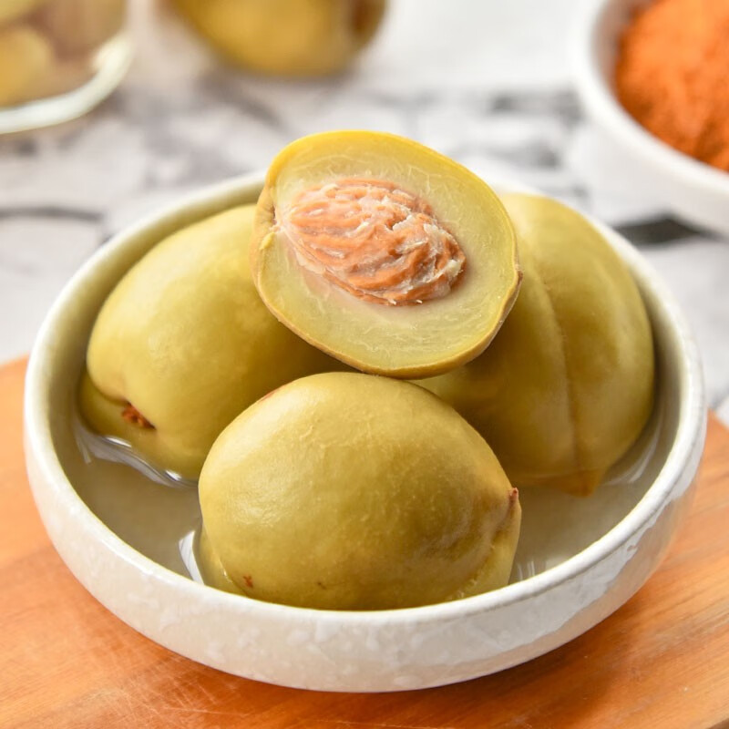 发记城隍酸料 发记甜酸桃子480g*3罐装 酸野广西酸嘢脆桃泡水果酸桃子