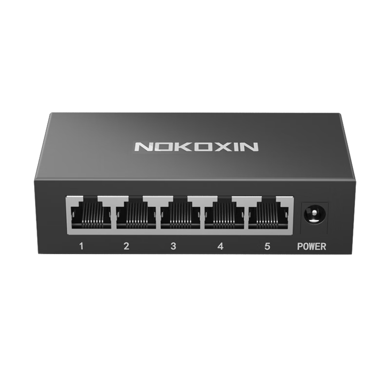 诺可信（Nokoxin） POE交换机千兆 5/6/10口百兆非网管企业监控摄像头网线供电交换器 5口百兆/48W(4百兆POE口+1百兆)10037718506615
