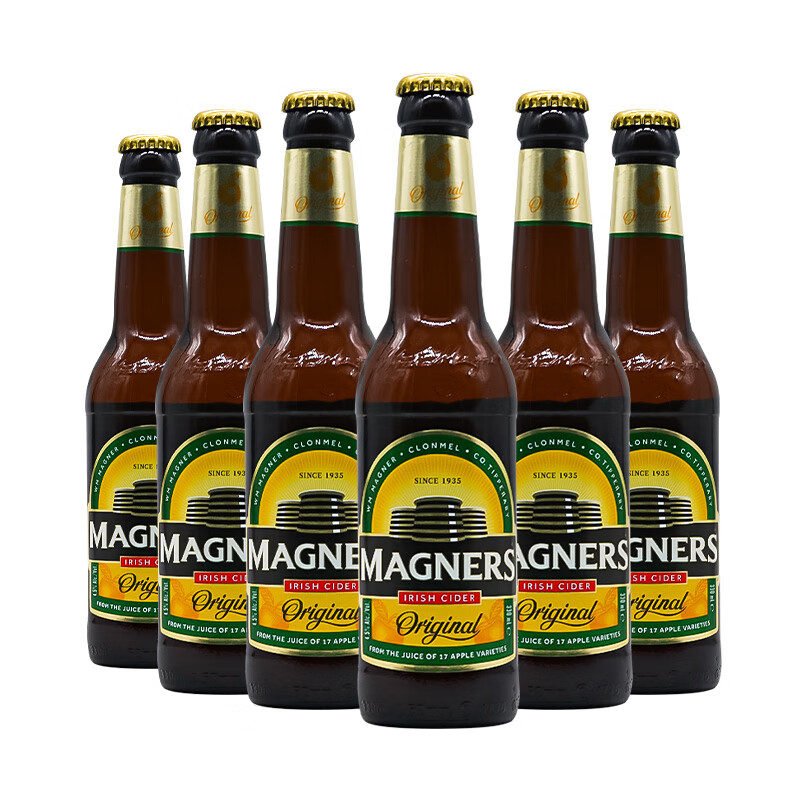 麦嘉乐（MAGNERS）苹果汽酒 组合装 330ml*6瓶 西打酒 爱尔兰进口