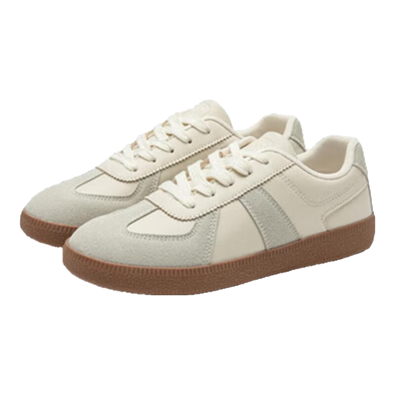 �󶫵�ѵЬŮЬ2025�����¿�ʱ������ƴ��ƽ�׵͸�ϵ��ԲͷC7561 �׻�ɫ 38