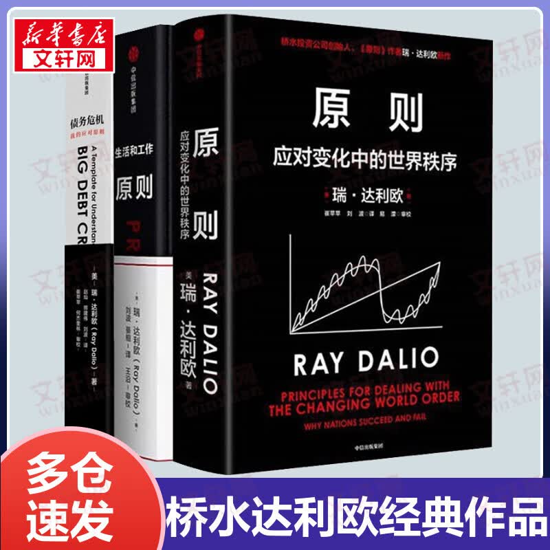 原则1+2+债务危机 全套3册 达利欧 桥水雷达里奥桥水雷达里奥人生经验对未来做出相对正确的预测为人生决策下注 中信出版社图书 图书