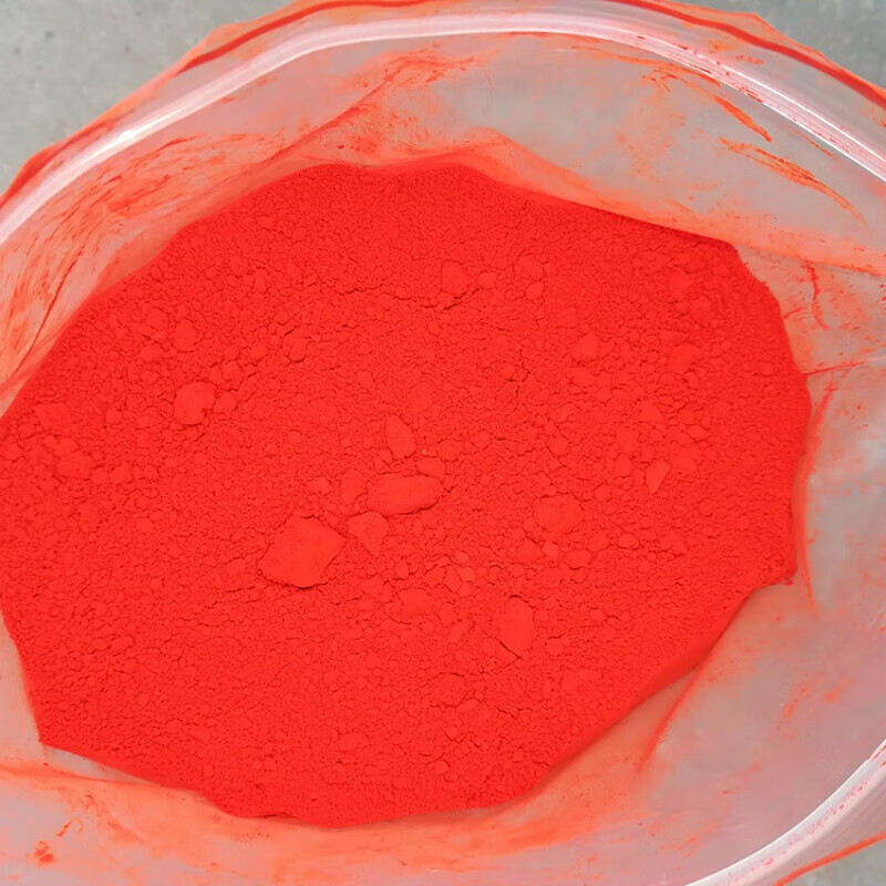 银珠粉银朱粉大红墙体壁画手绘广告庙宇彩绘涂鸦色粉颜料 1000g