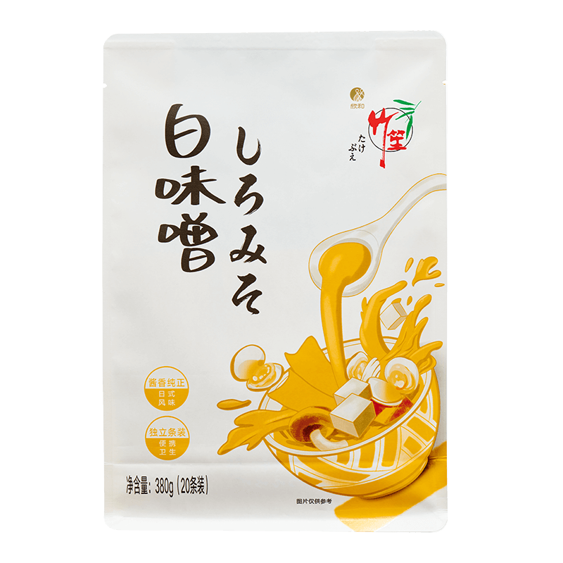 Shinho 欣和 日式酱 竹笙条状味噌380g（19gX20条装）速食酱汤 火锅调料
