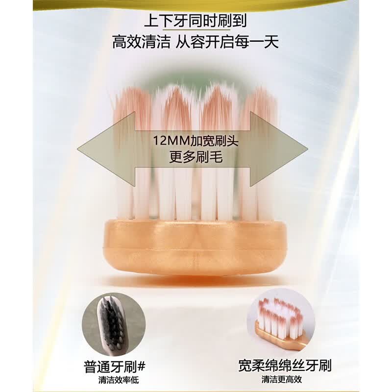 卡斯丽成人牙刷家用宽头高档细毛深层清洁软毛牙刷家庭装913 新款万根软毛牙刷【5支装】