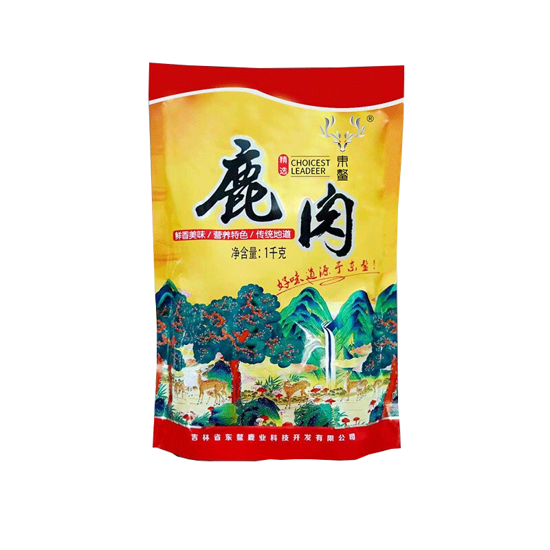 東鰲【補(bǔ)人體多種氨基酸】鹿肩肉1kg非生鮮鹿肉炒菜燉菜 端午節(jié)禮物 鹿肩肉1kg（一袋）