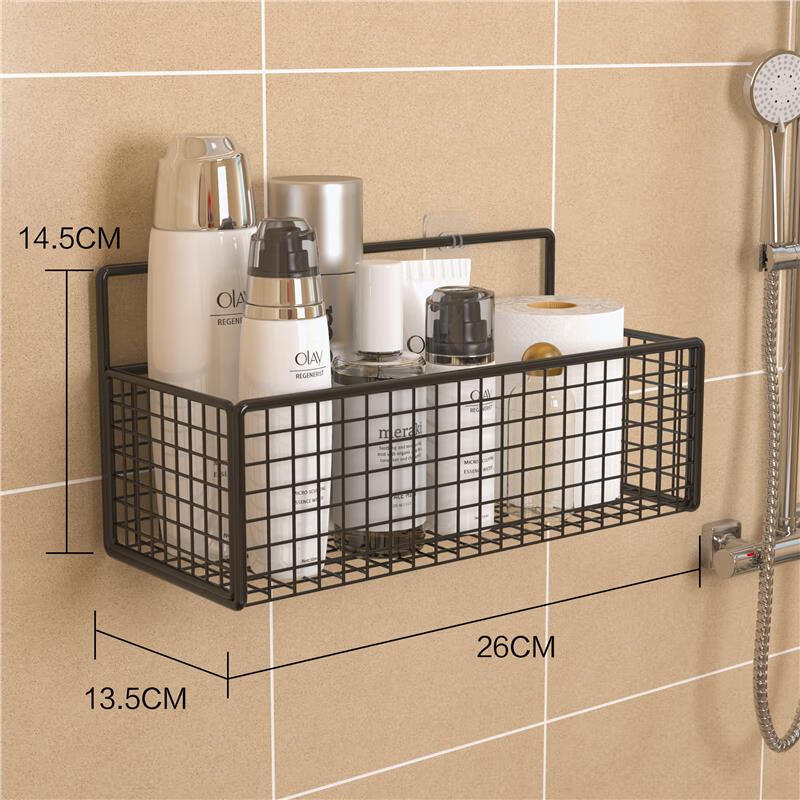 莎庭(sartill)洗澡放东西的架子 浴室收纳置物架卫生间壁挂免打孔洗漱