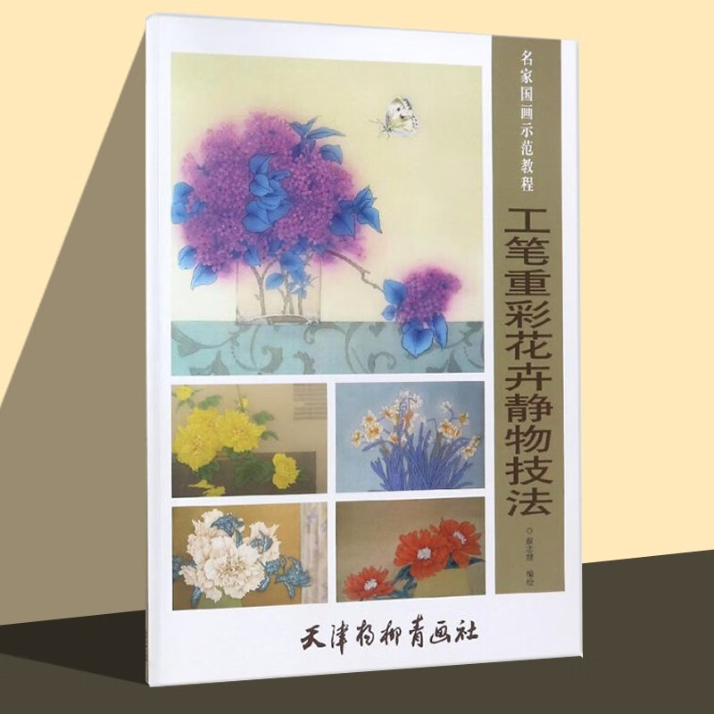 绘画新手教程临摹范本画册工笔静物画构图色彩 工笔重彩花卉静物技法