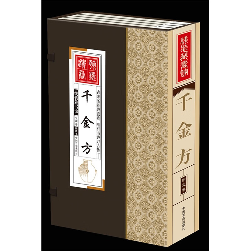 正版现货 精装书线装:千金方(全四册)9787802506602中国言实