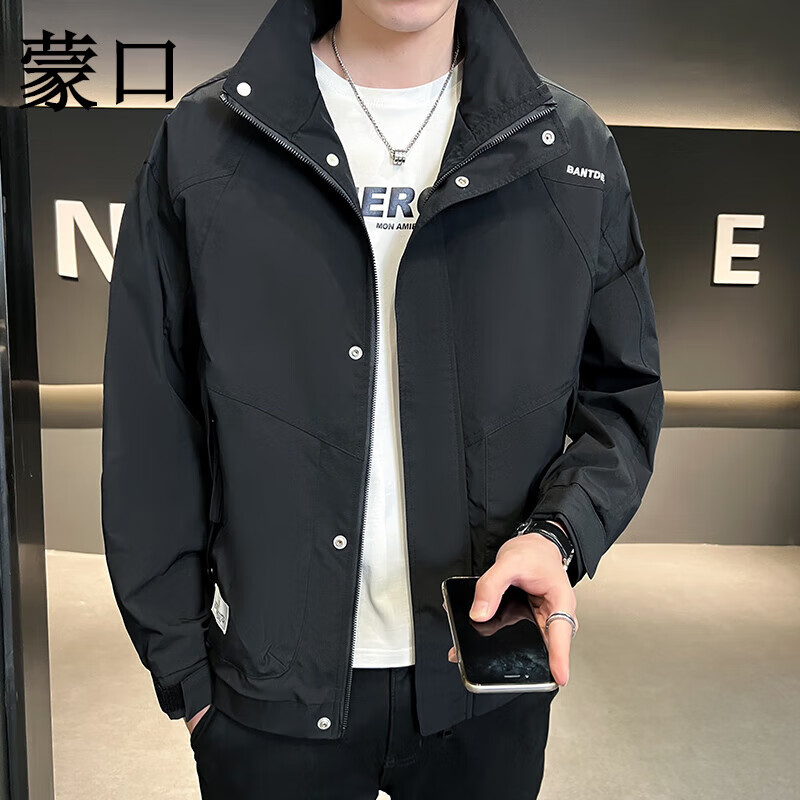 蒙口2019新款男外套（高仿蒙口新款风衣男）