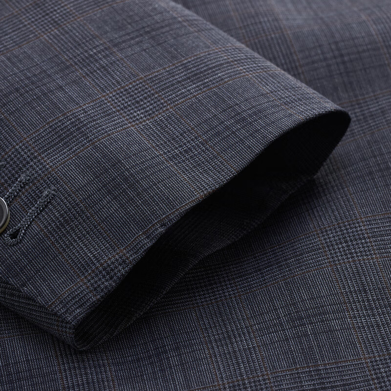 MAYOR男装 秋季Loro piana纯绵羊毛面料半毛衬舒适西服 蓝灰色 170A (170/92A)