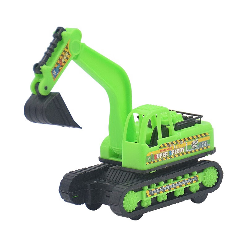 小号挖土机挖掘机玩具挖机惯性工程车儿童玩具车模型 绿色小号挖掘机