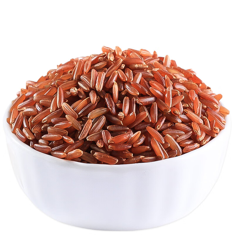 红米5斤农家红大米饭五谷杂粮米红糙米粗粮食血稻米红香米 - 必应鸟