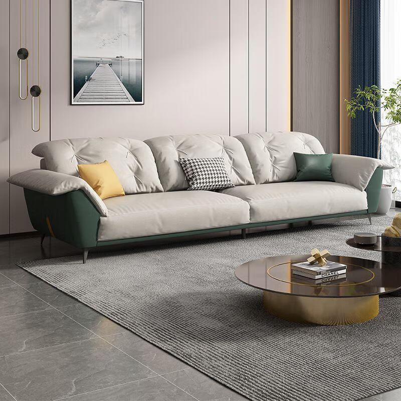 立匠星超软意式极简布艺沙发办公客厅家具沙发组合直排沙发型沙发 单人位双扶手 海绵版