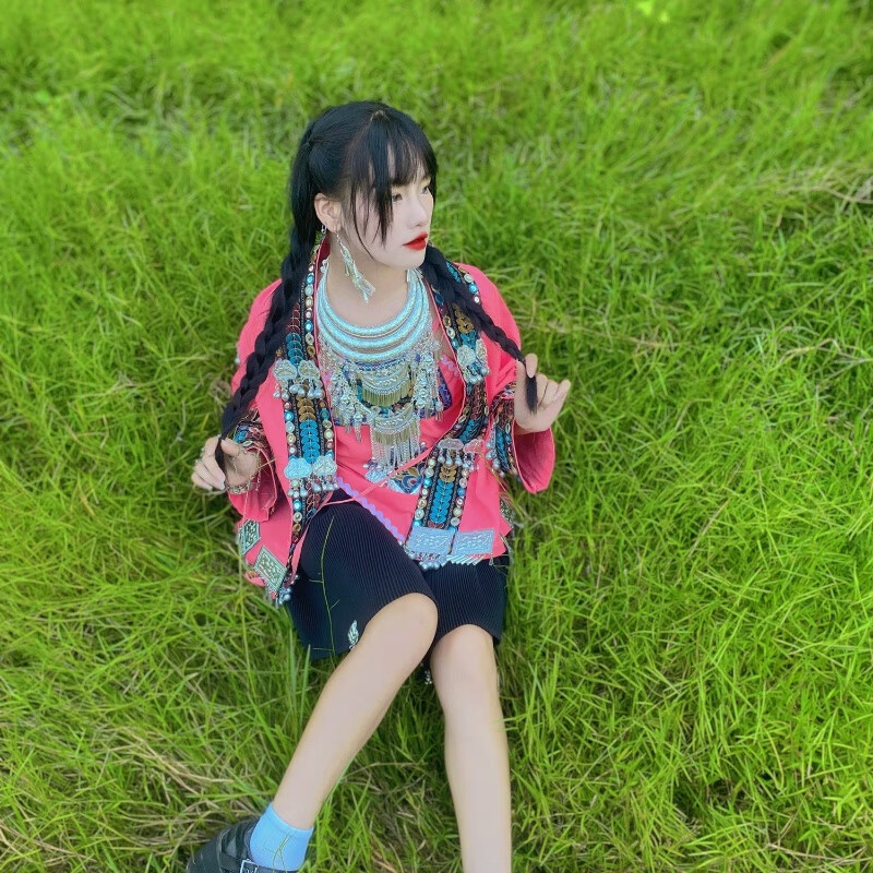 贵州黔东南少数民族超仙原创服装贵州苗族服装苗疆全套定制预售 衣服