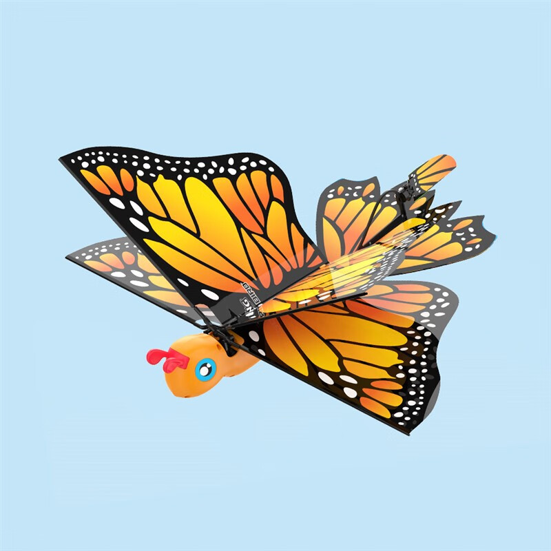 贝木惠(beimuhui)仿生扑翼蝶飞行器遥控自制汉王电动蝴蝶玩具儿童男孩