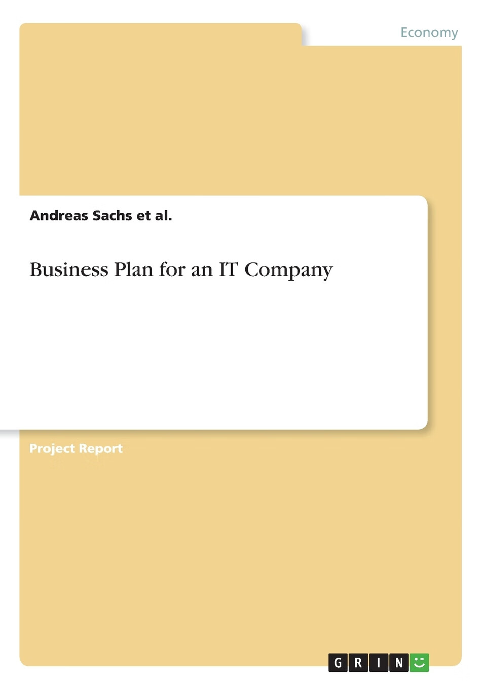 【预售 按需印刷】business plan for an it company