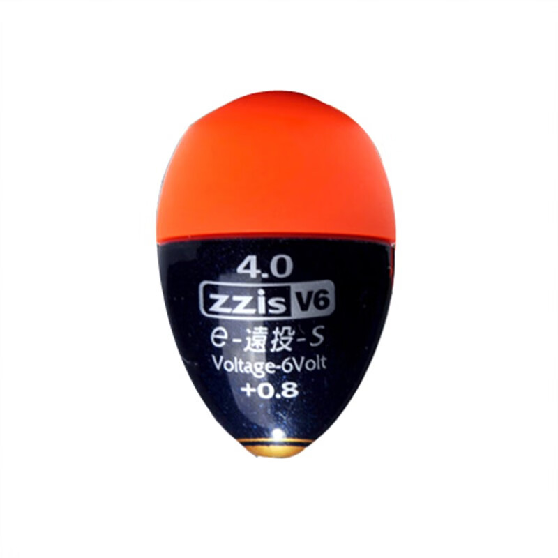 黃金眼韓國進(jìn)口ZZIS-V6浮漂磯釣電子阿波漂防撞夜光漂海釣夜釣漂 橙黑+2個(gè)電池 3B