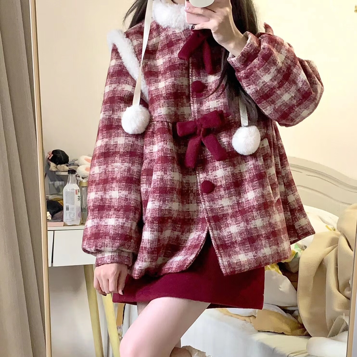 凌菲小姐(miss ling fei)冬季女装全套 过年套装裙一整套惊艳全场战袍