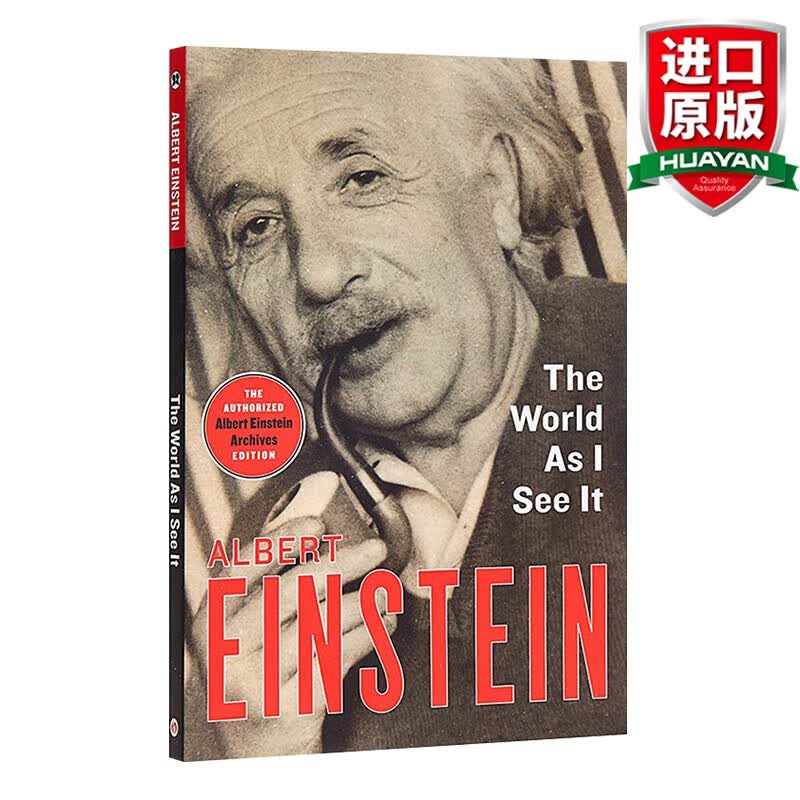 英文原版 爱因斯坦 我眼中的世界 我的世界观 The World As I See It 哲学书籍