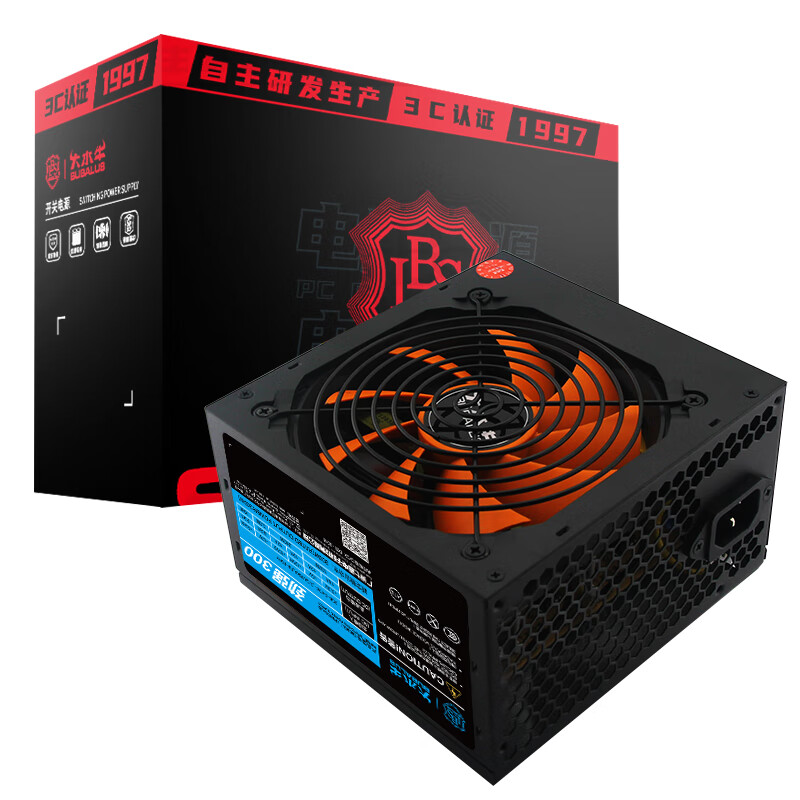 大水牛（BUBALUS）额定300W 劲强300台式电脑电源（12CM风扇/宽幅/智能温控/低待机功耗/支持背线）怎么看?
