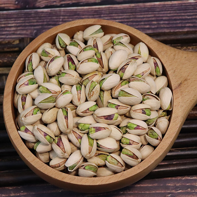 虎钢馋开心果原味散装5斤整箱袋装干果坚果 中颗粒白色1斤装