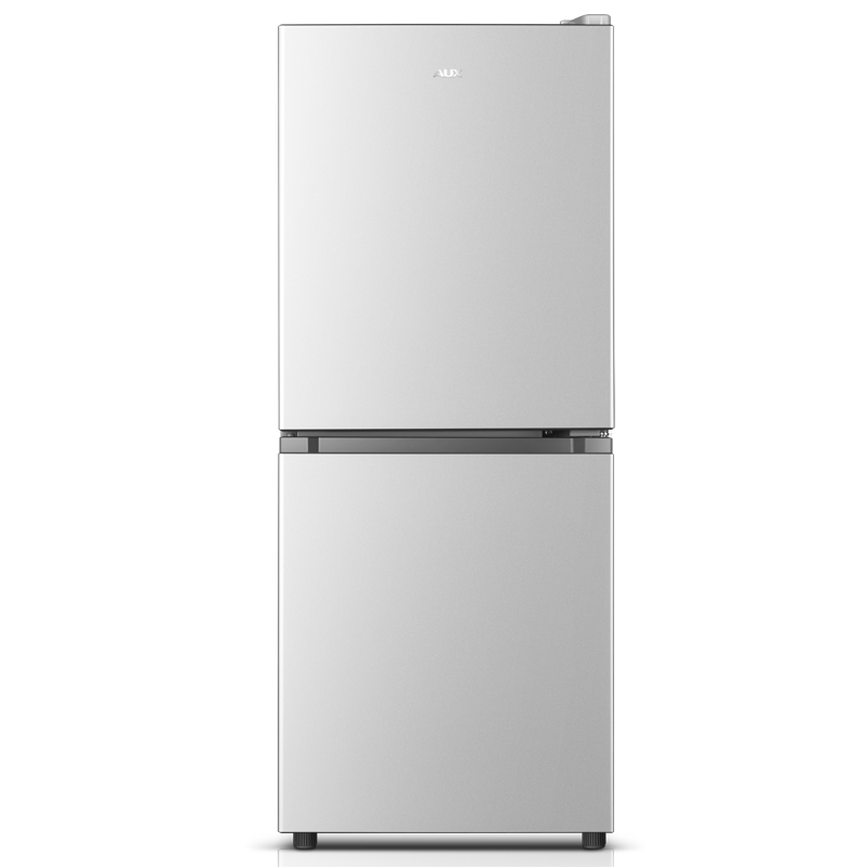 奥克斯 (AUX) 146升 双开门两门大容量小型冰箱 家用宿舍租房 节能低噪上冷藏下冷冻电冰箱 BCD-146K176L 银色